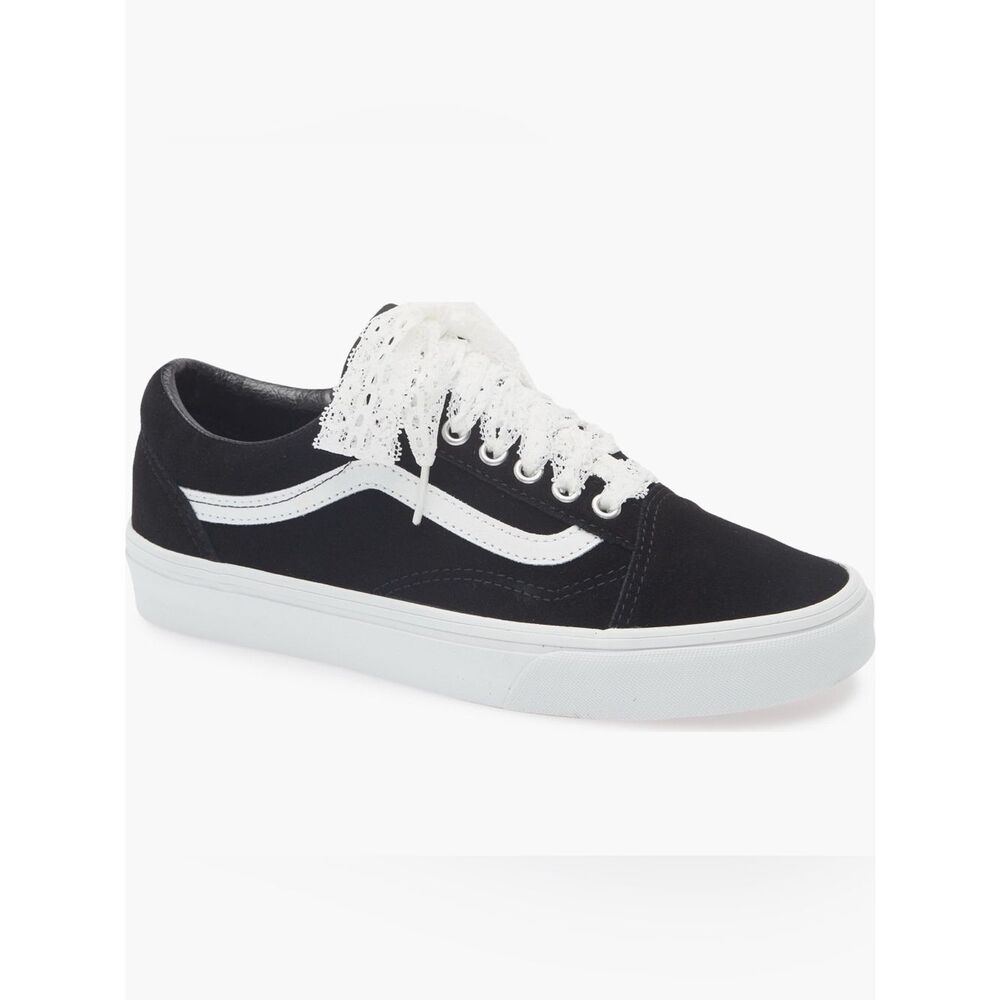 VANS old skool black suede lace up shoes sneakers women’s 9 new in box